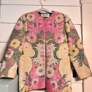 Aurora Ruffolo & Christian Ruperto vintage quilted floral jacket